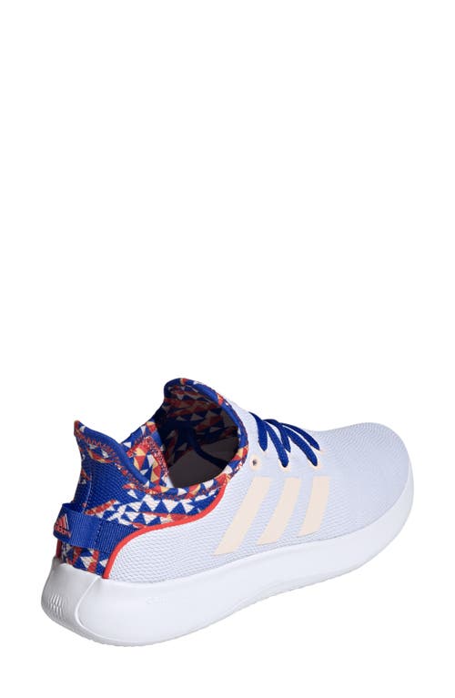 Adidas Originals Adidas Cloadfoam Pure Running Shoe In Blue/orange/ftwr White