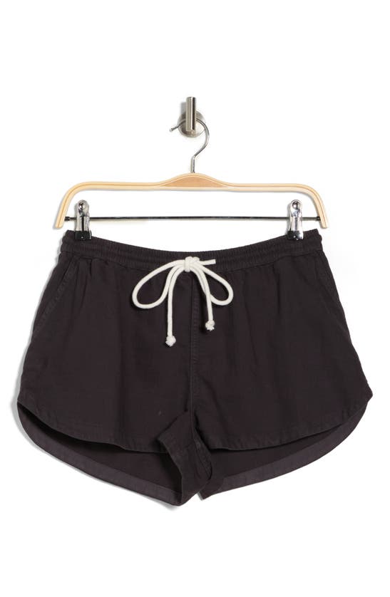 Shop Abound Cotton Twill Drawstring Shorts In Grey Phantom