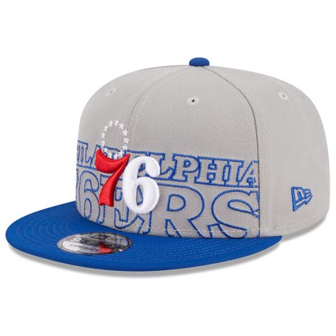 New Era Men's Royal Philadelphia 76ers Icon 9FIFTY Snapback Hat