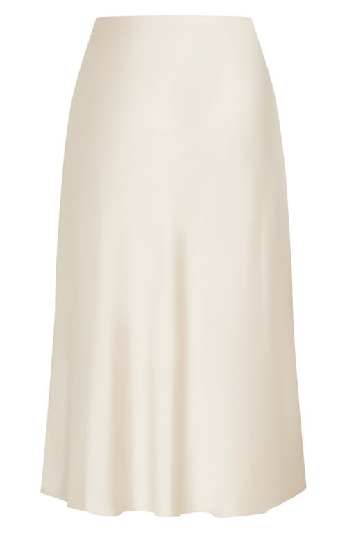 Shop City Chic Miranda Midi Skirt In Cream