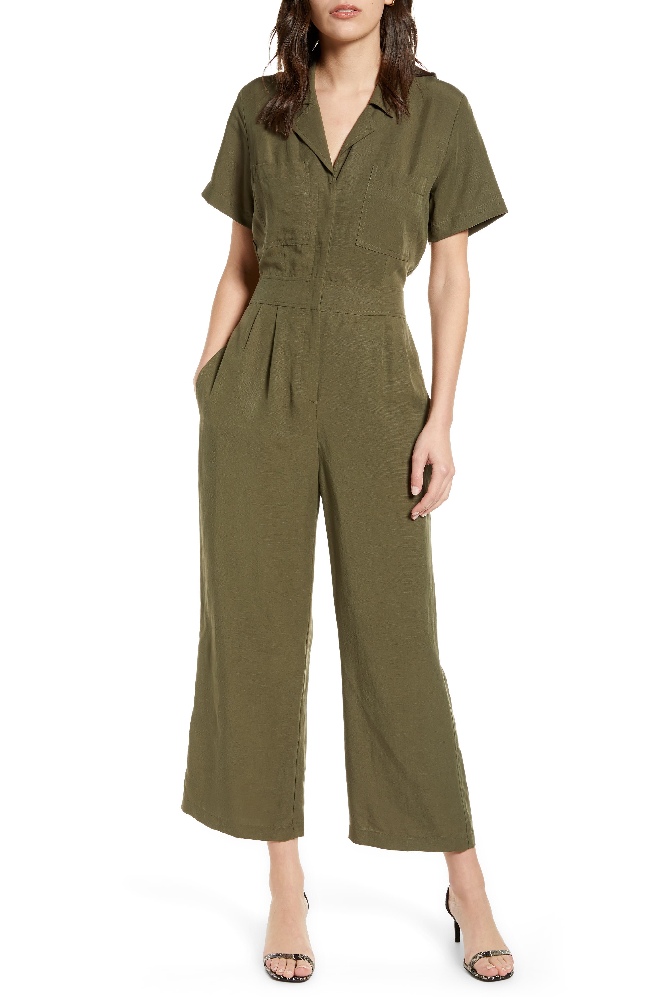 wide leg boiler suit