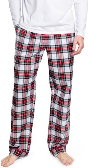 Petite Plume Balmoral Tartan Brushed Cotton Twill Pajama Pants