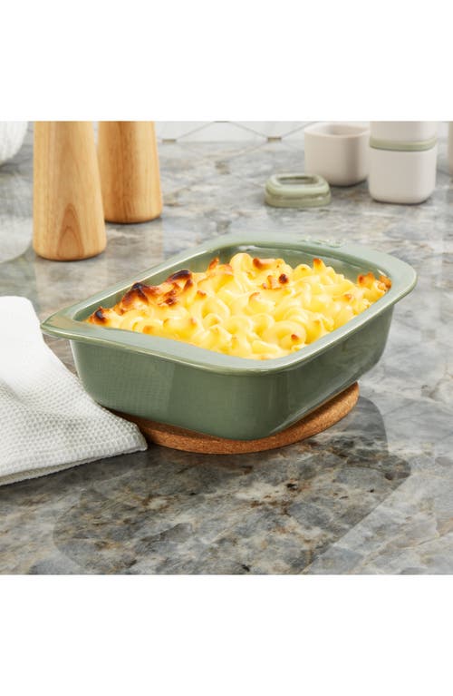 Berghoff Leo Balance Rectangular 1.27-quart Ceramic Baking Dish In Sage
