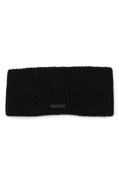 AllSaints Travelling Wool Blend Rib Headband in Black at Nordstrom