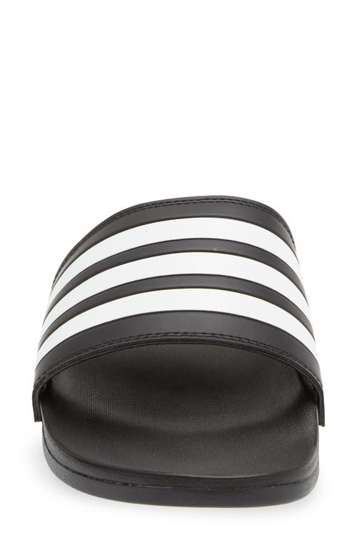 Shop Adidas Originals Adidas Gender Inclusive Adilette Comfort Sport Slide Sandal In Black/white