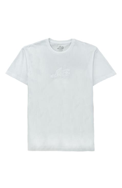 Embroidered Chest Logo Cotton Crewneck T-Shirt
