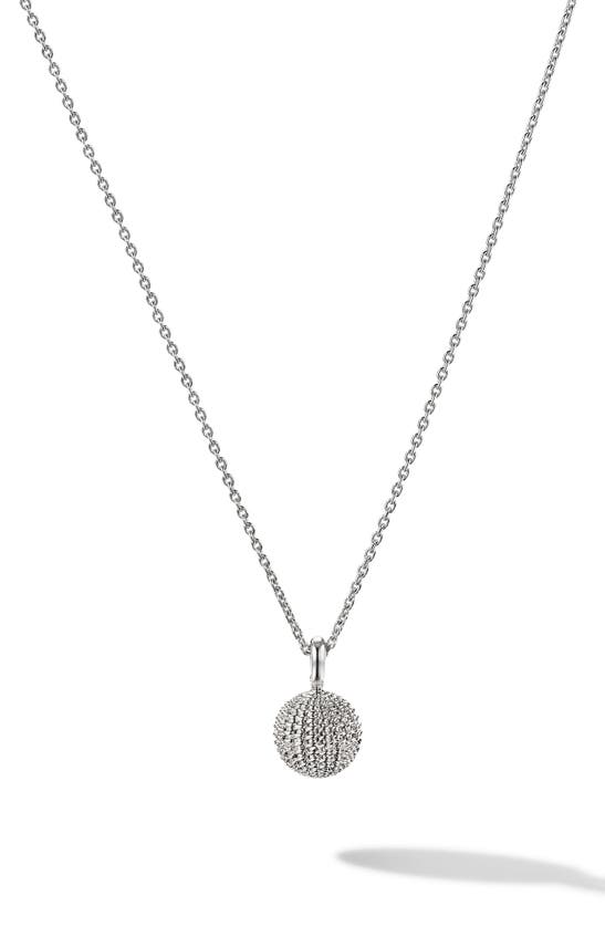 Shop Cast The Stitched Stunner Pendant Necklace In Silver