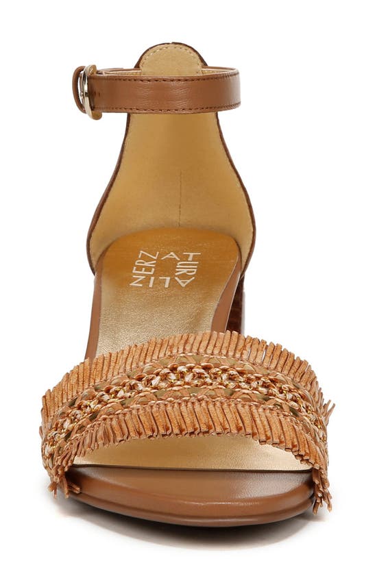 Shop Naturalizer Vera Vacay Ankle Strap Sandal In Brown Leather