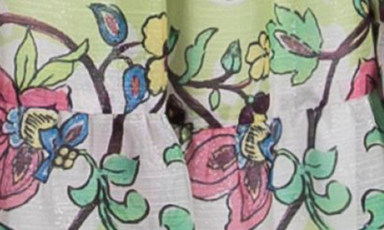 Shop Julia Jordan Mock Neck Tiered Dress In Ivory Multi