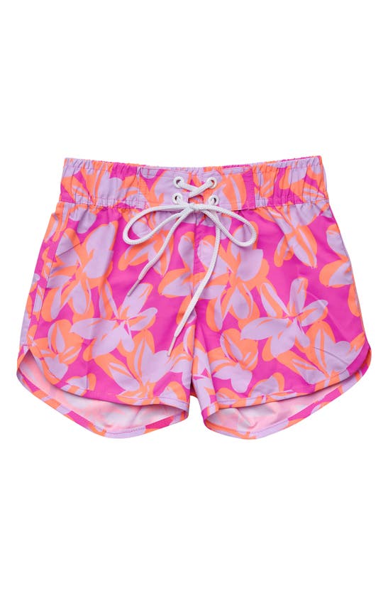 SNAPPER ROCK KIDS' HIBISCUS HYPE BOARD SHORTS