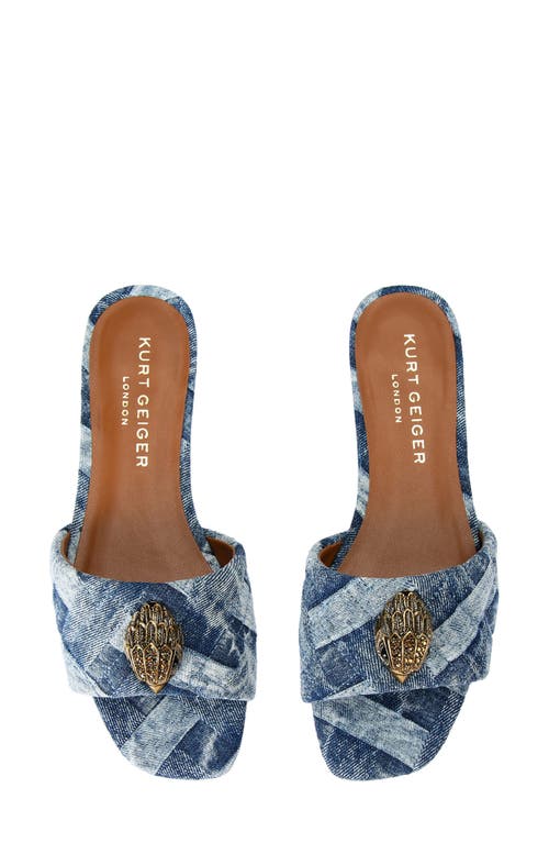 Shop Kurt Geiger London Kensington Slide Sandal In Navy