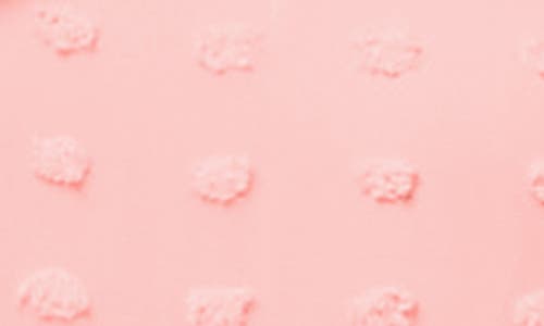 Love By Design Kelsey Chiffon Mini Swiss Dot Dress In Rose Petal