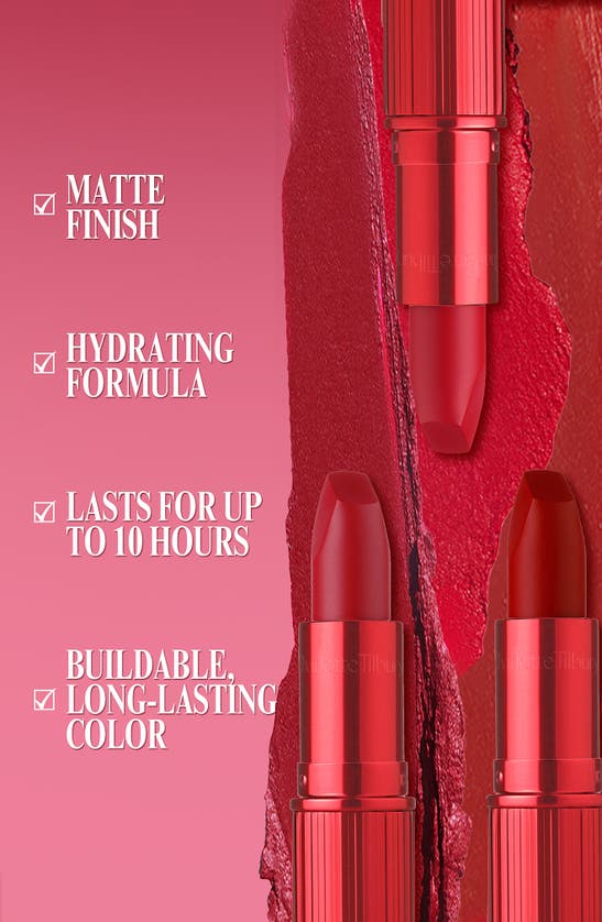 Shop Charlotte Tilbury Matte Revolution Lipstick In Cinematic Red