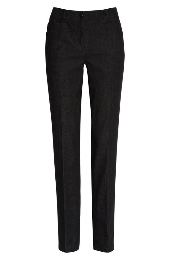 Akris Magda Stretch Denim Ankle Pants In Black