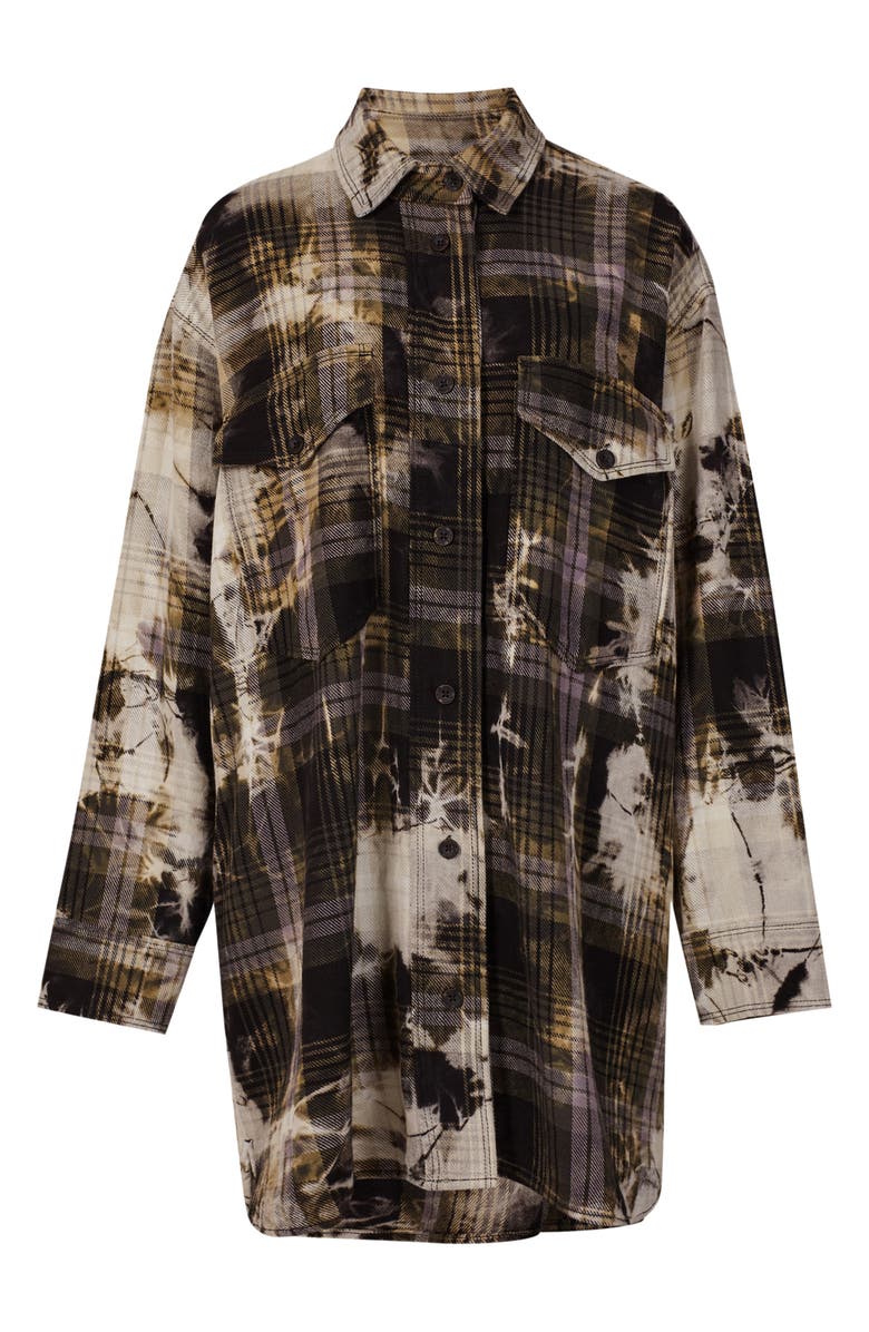 AllSaints Lily Plaid Cotton Shirtdress | Nordstrom