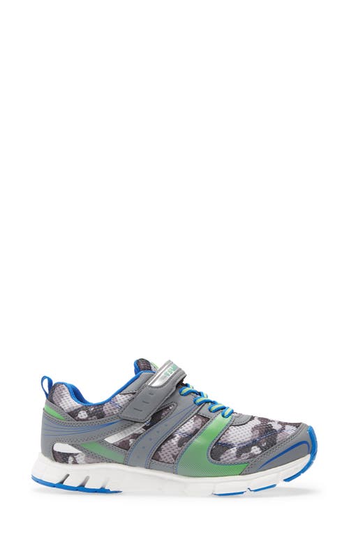 Shop Tsukihoshi Kids' Velocity Washable Sneaker In Gray/camo