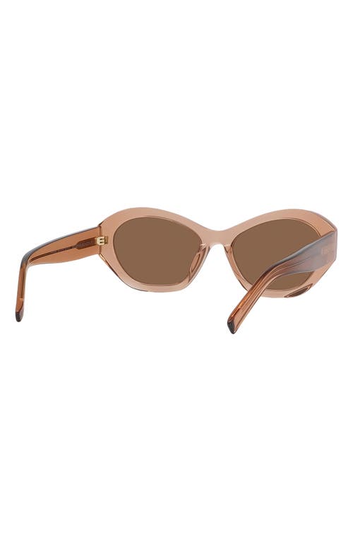 Shop Givenchy Gv Day 57mm Cat Eye Sunglasses In Shiny Orange/brown