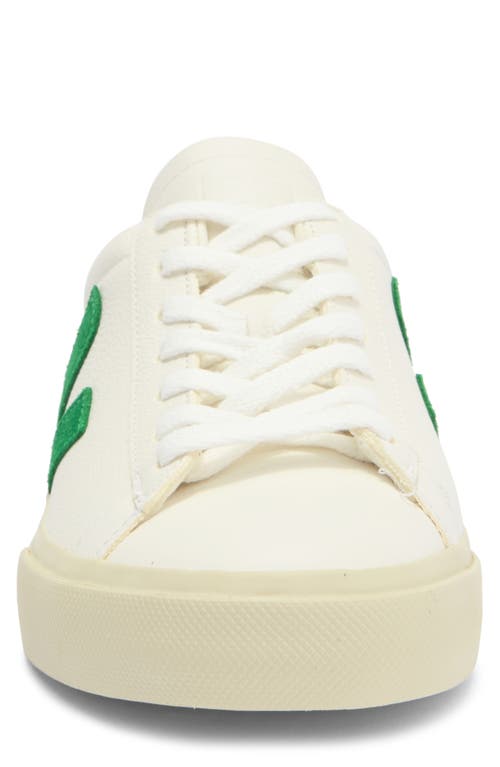 Shop Veja Campo Sneaker In Extra-white/emeraude