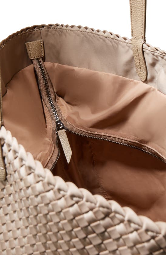 Naghedi Jet Setter Large Woven Tote In Cashmere