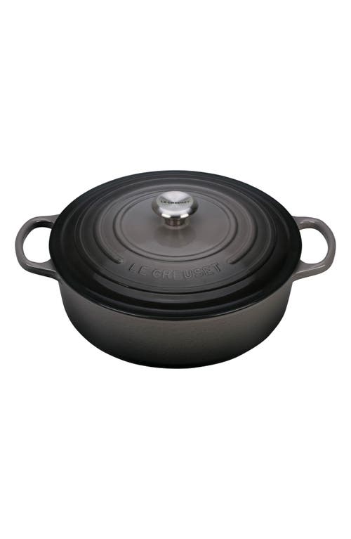 Le Creuset Signature 6 3/4-Quart Round Wide French/Dutch Oven in Oyster at Nordstrom