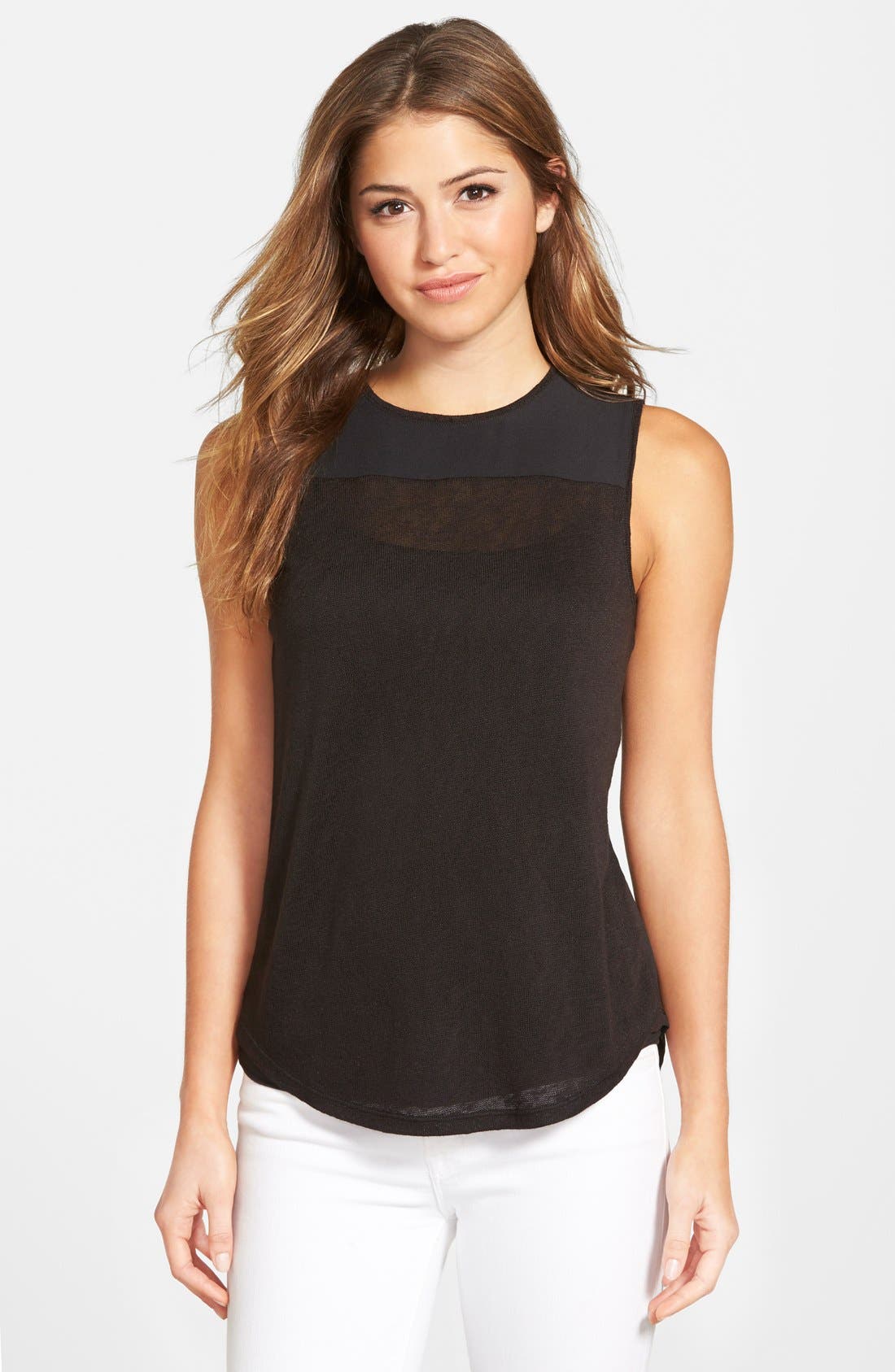 Sanctuary Mixed Media Shell Nordstrom