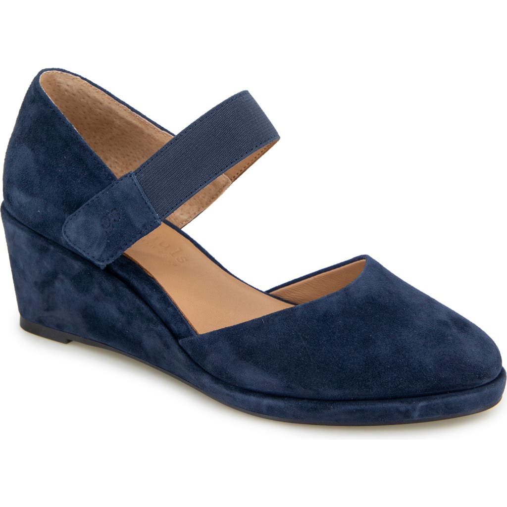 GENTLE SOULS BY KENNETH COLE GENTLE SOULS ORIANA ANKLE STRAP WEDGE PUMP