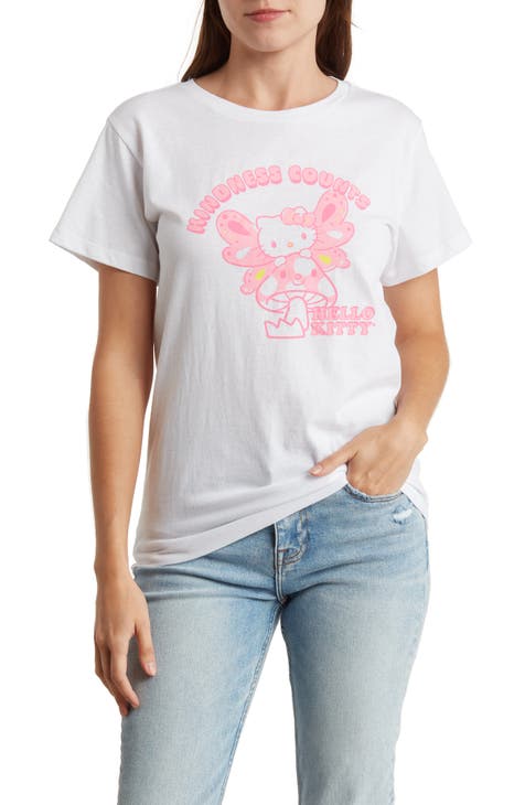 Hello Kitty And Friends Mushroom Girls Ringer Baby T-Shirt Plus Size