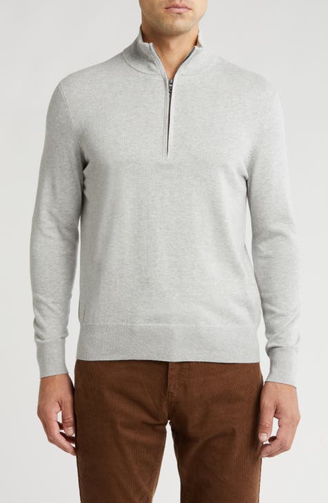 Cotton Jersey Half Zip Pullover