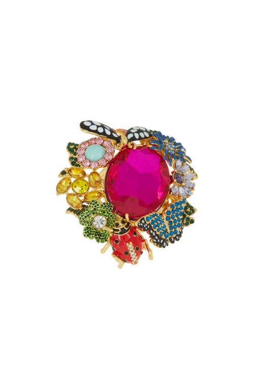 Kurt Geiger London x Floral Couture Ring Gold Multi at Nordstrom,