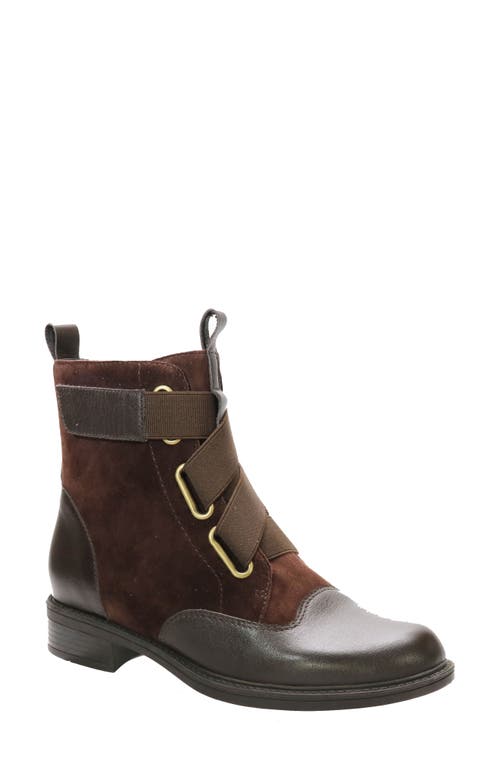 Shop David Tate Club Water Resistant Bootie In Brown/brown Combo