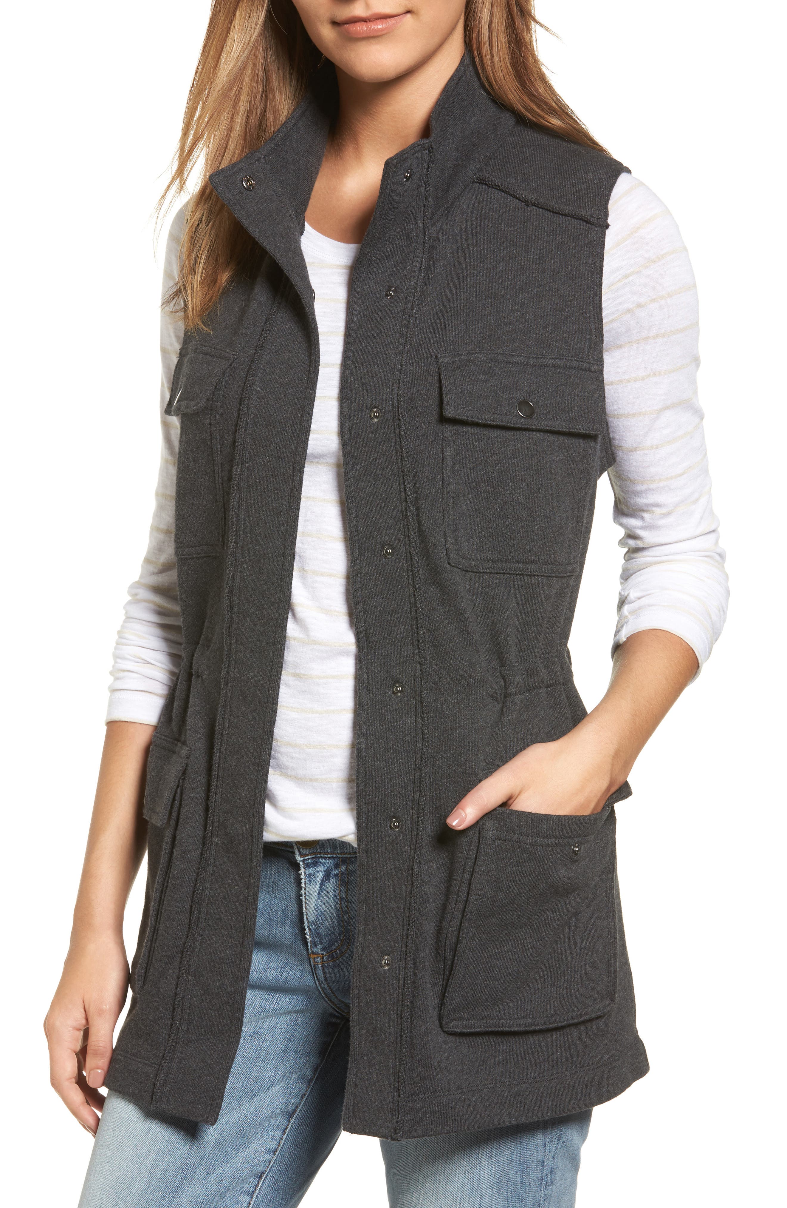 Caslon® Utility Vest (Regular & Petite) Nordstrom