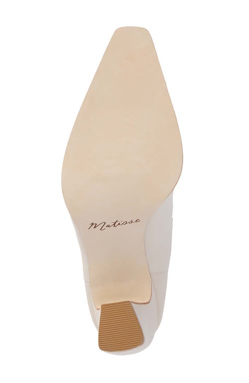 Shop Matisse Mccarthy Square Toe Mule In Bone Leather