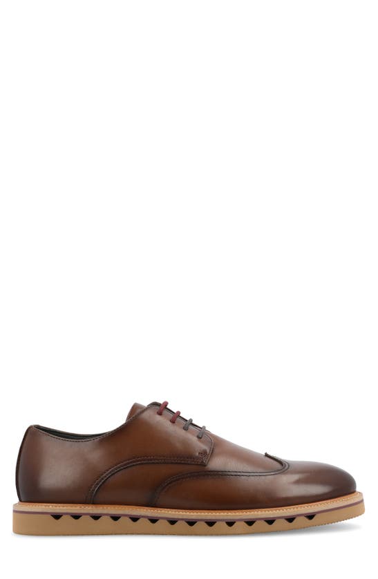 Vance Co. Evander Tru Comfort Wingtip Derby In Brown