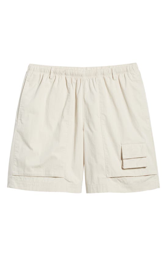 Shop Nike Life Drawstring Cargo Camp Shorts In Light Orewood Brown