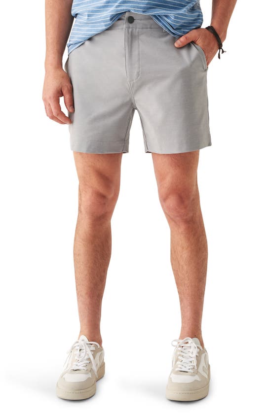 Shop Faherty Belt Loop All Day 5-inch Shorts In Ice Grey