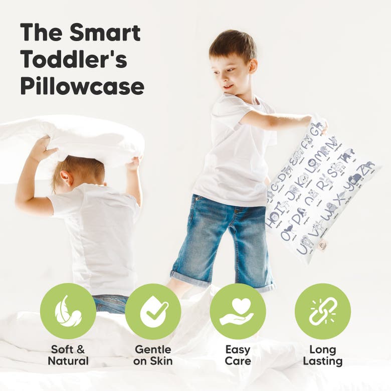 Keababies Printed Toddler Pillowcase 13x18" In Alphamals