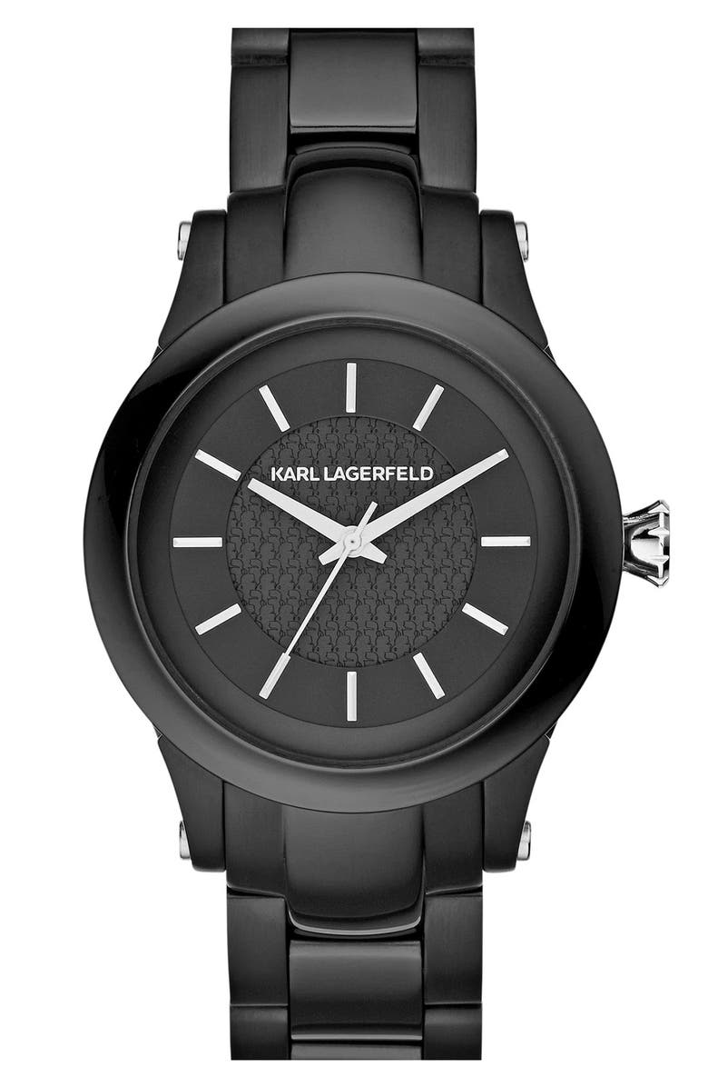 KARL LAGERFELD 'Slim Chain' Bracelet Watch, 39mm | Nordstrom