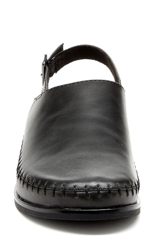 Kelsi Dagger Brooklyn Freddy Faux Shearling Lined Slingback Flat In Black