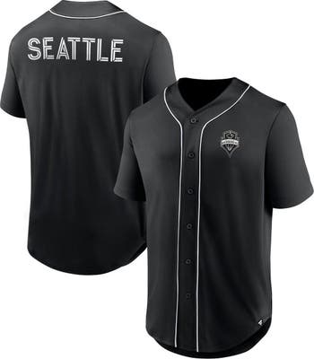 Men's Orlando City SC Fanatics Branded Black/Purple Ultimate Player Baseball  Jersey