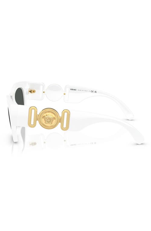 Shop Versace 52mm Pillow Sunglasses In White