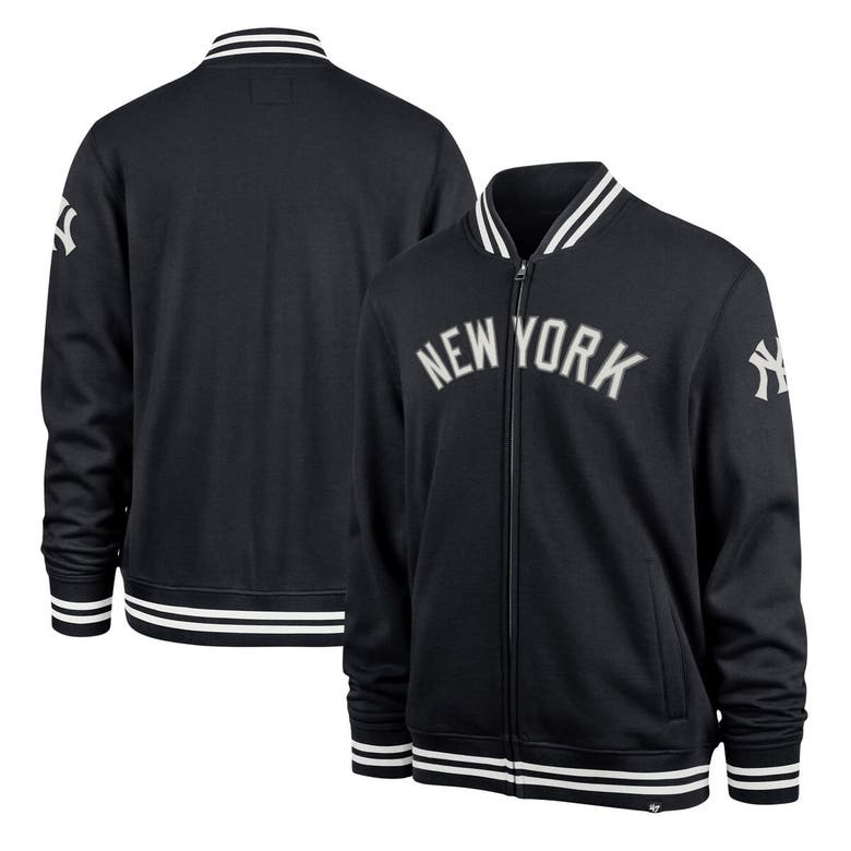 Shop 47 ' Navy New York Yankees Wax Pack Pro Camden Full-zip Track Jacket
