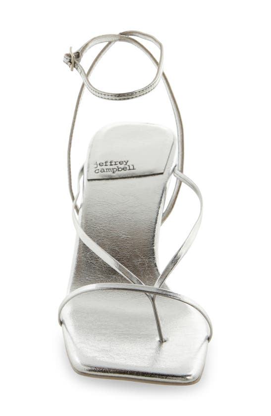 Shop Jeffrey Campbell Fluxx Sandal In Silver