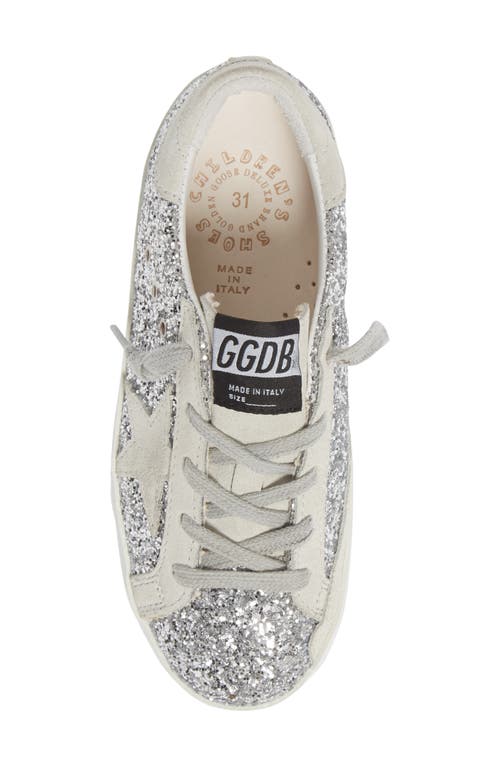 Shop Golden Goose Old School Low Top Sneaker In Silver/ice