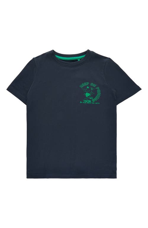 Shop The New Kids' Horacio Stretch Organic Cotton Graphic T-shirt In Phantom