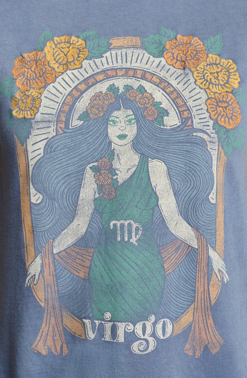 LUCKY BRAND LUCKY BRAND VIRGO EMBROIDERED COTTON GRAPHIC T-SHIRT