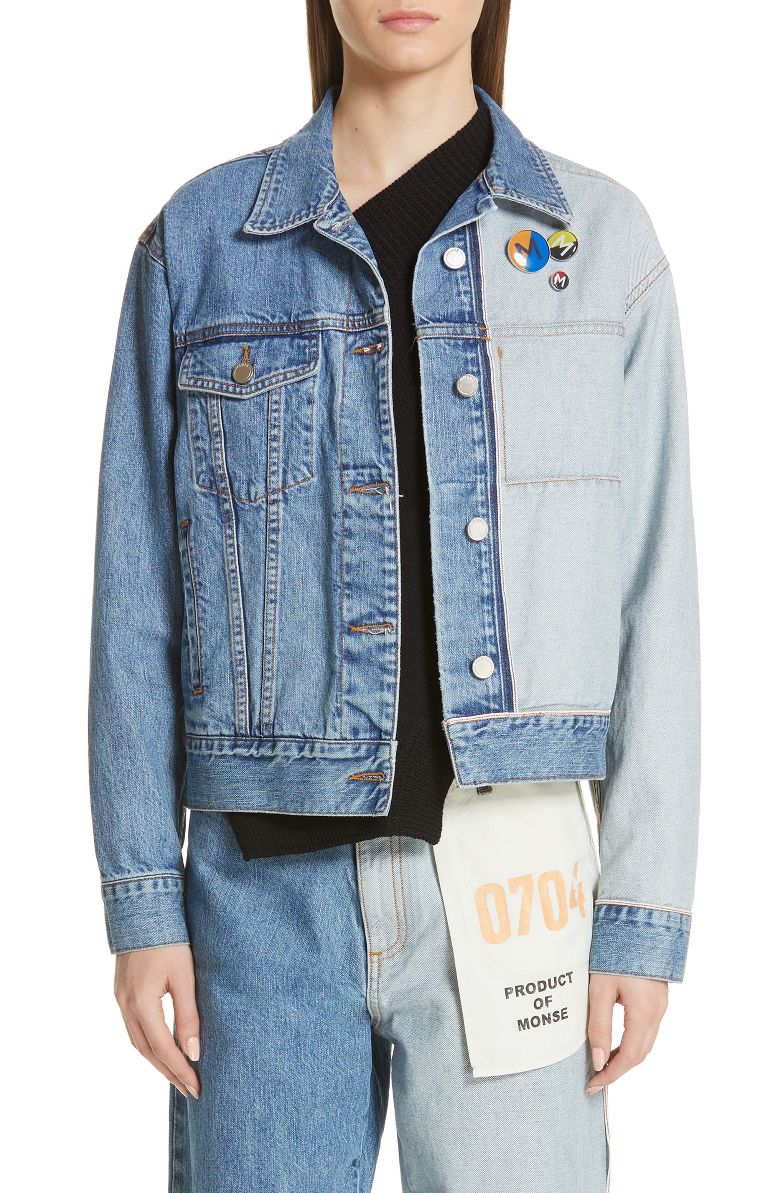 Half Color Jean Jacket Flash Sales, 57 