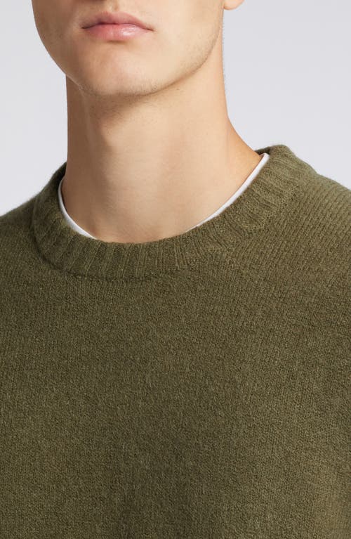 Shop Treasure & Bond Soft Texture Crewneck Sweater In Olive Night