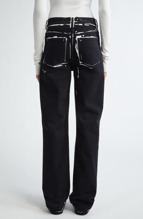 Shop Proenza Schouler Ryman Two-tone Jeans In Black Multi
