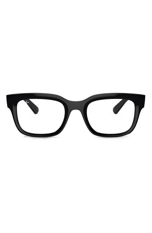 Ray-Ban Chad 54mm Rectangular Optical Glasses in Black at Nordstrom