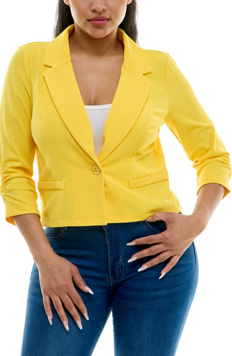 Yellow Blazers for Women